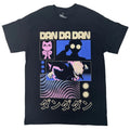 T Shirt Dan Da Dan Purple and Blue SiIhouettes BLK