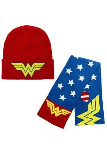 Wonder Woman Beanie & Scarf Combo-zoom-1