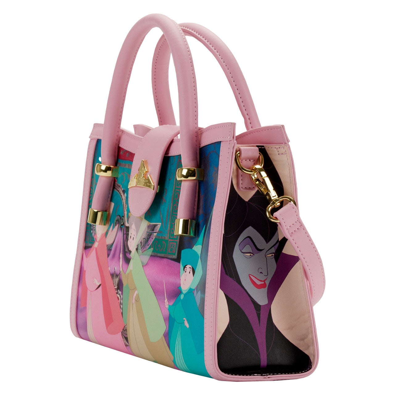 Loungefly Disney Sleeping Beauty Princess Scene Crossbody Bag Purse-2