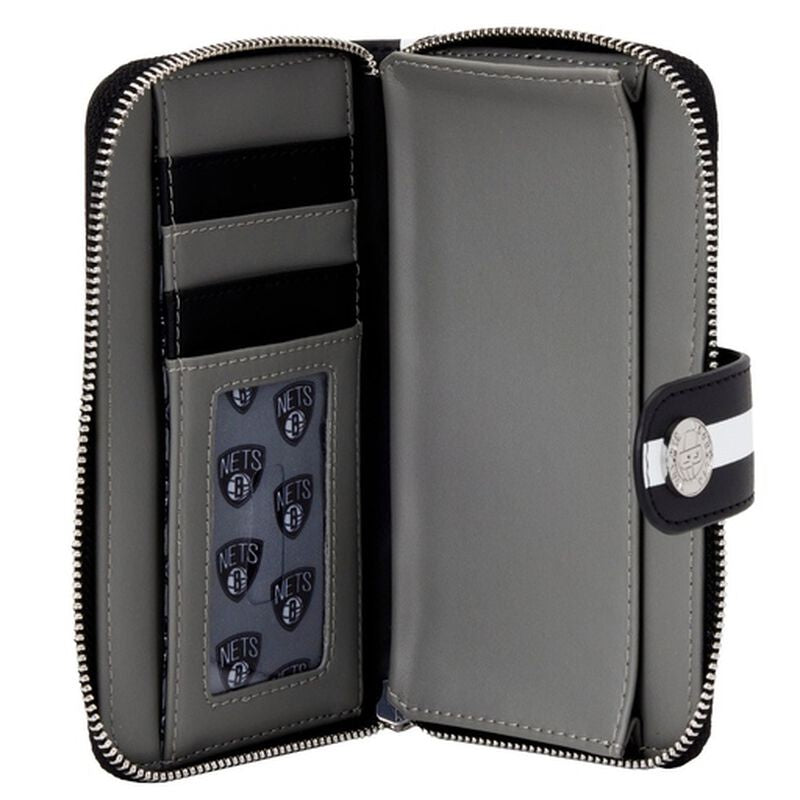 Loungefly NBA Brooklyn Nets Logo Zip Around Wallet-zoom-2