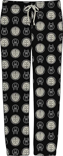 Loki Marvel Comics Movie Mens Black All Over Print Sleep Pajama Pants-1