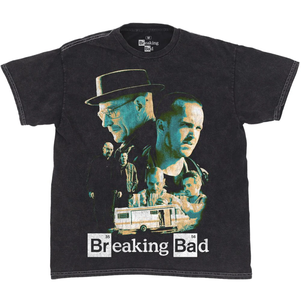 T Shirt Breaking Bad Vintage Poster Collage T-Shirt-3
