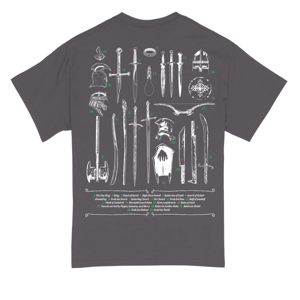Lord of the Rings Field Guide T-Shirt-3