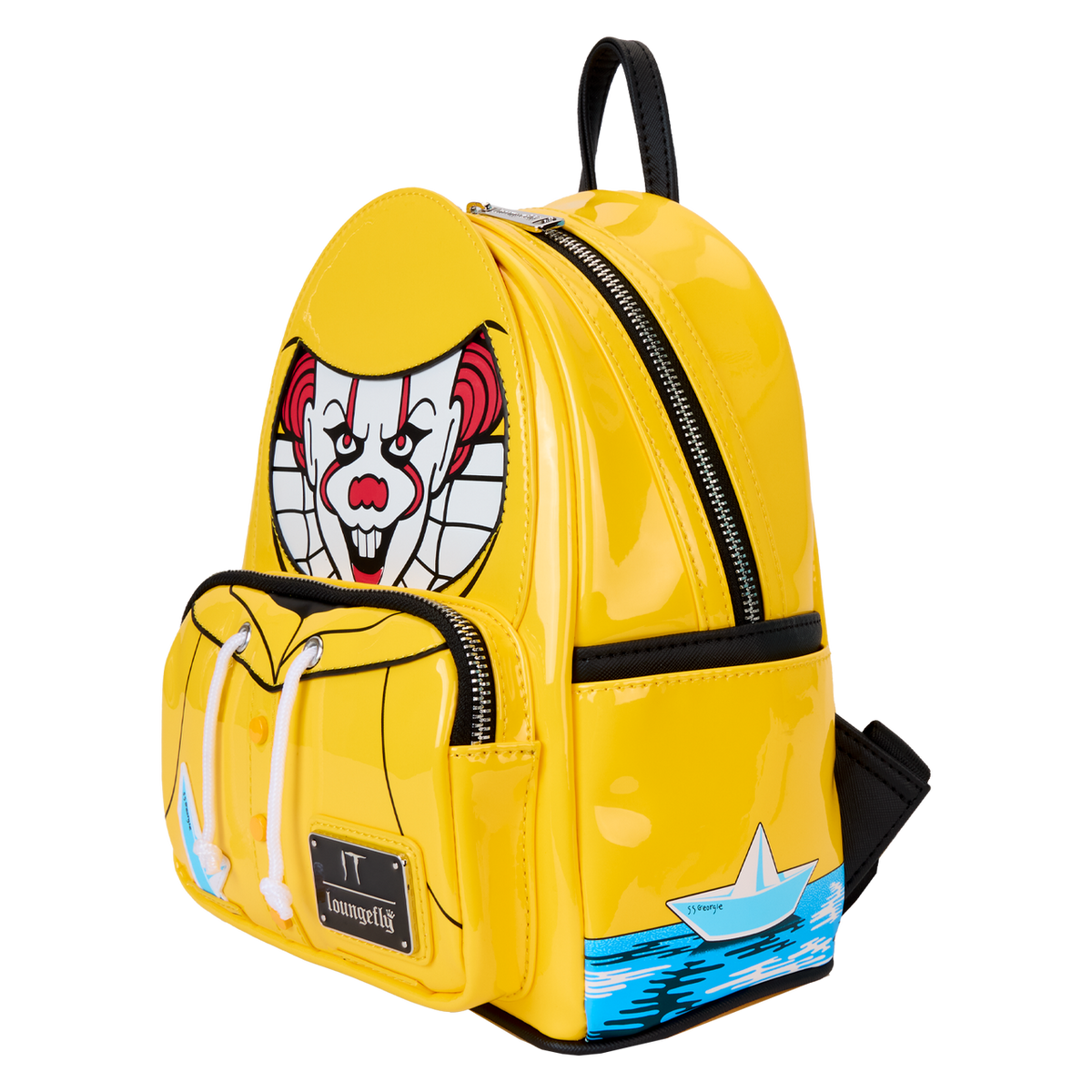 Loungefly IT Pennywise Raincoat Cosplay Mini Backpack Glow in the Dark-5