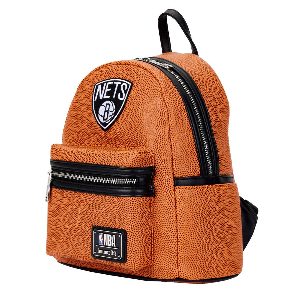 Loungefly NBA Brooklyn Nets Basketball mini backpack-zoom-2
