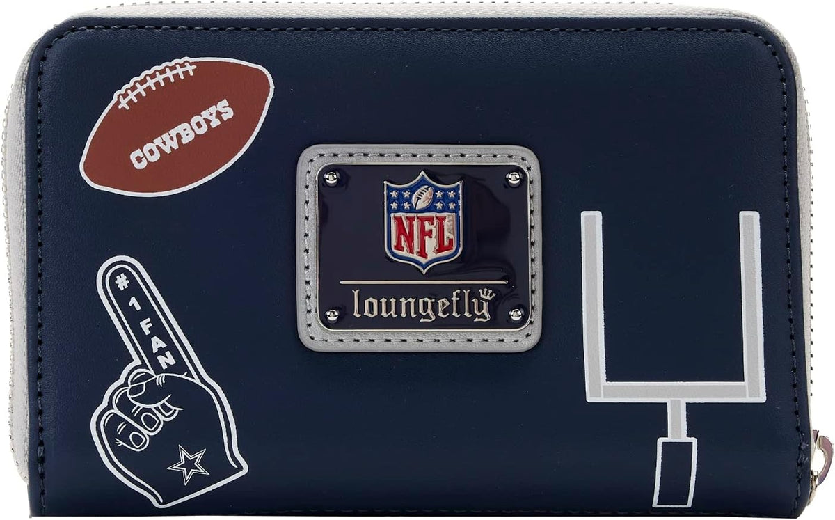 Loungefly NFL Dallas Cowboys patches zip around wallet-2