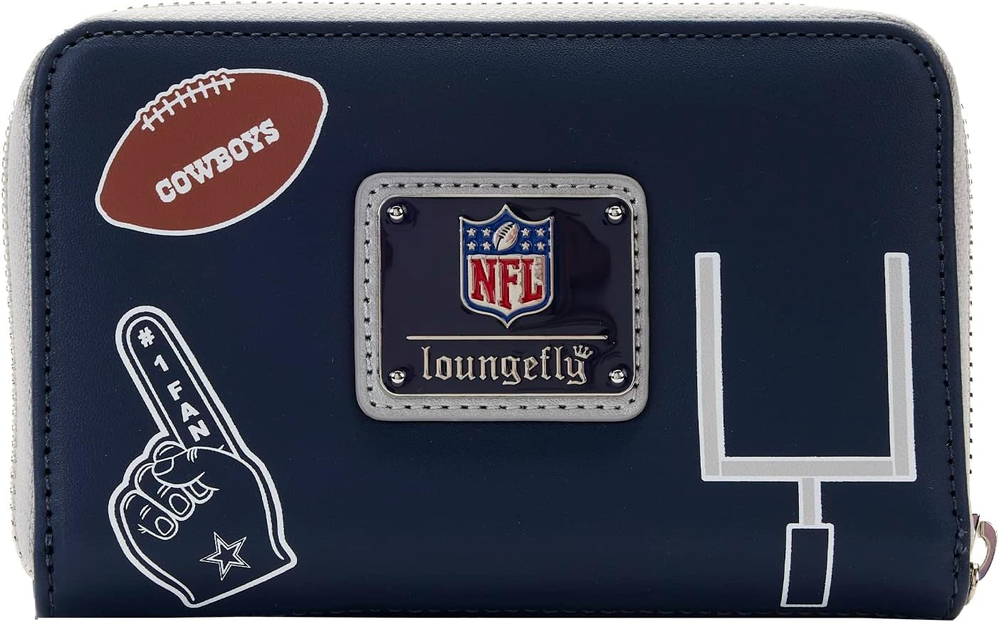 Loungefly NFL Dallas Cowboys patches zip around wallet