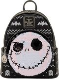 Loungefly Disney The Nightmare Before Christmas Jack Skellington Reversible Sequins Mini Backpack