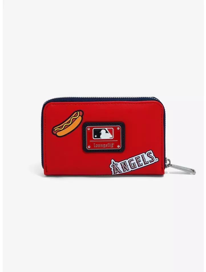 Loungefly MLB Los Angeles Angels Patches Zip-Around Wallet-zoom-2