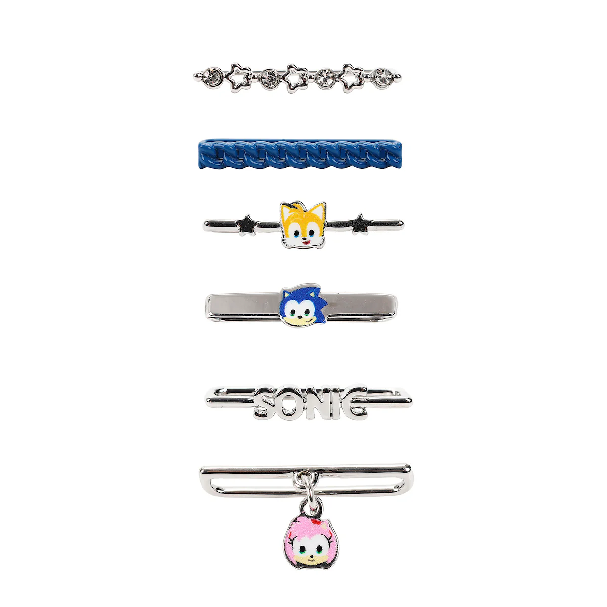 Bio Sonic The Hedgehog Slide-On Watch Band Charms (6 Piece Set)-zoom-1