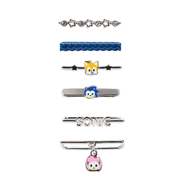 Bio Sonic The Hedgehog Slide-On Watch Band Charms (6 Piece Set)