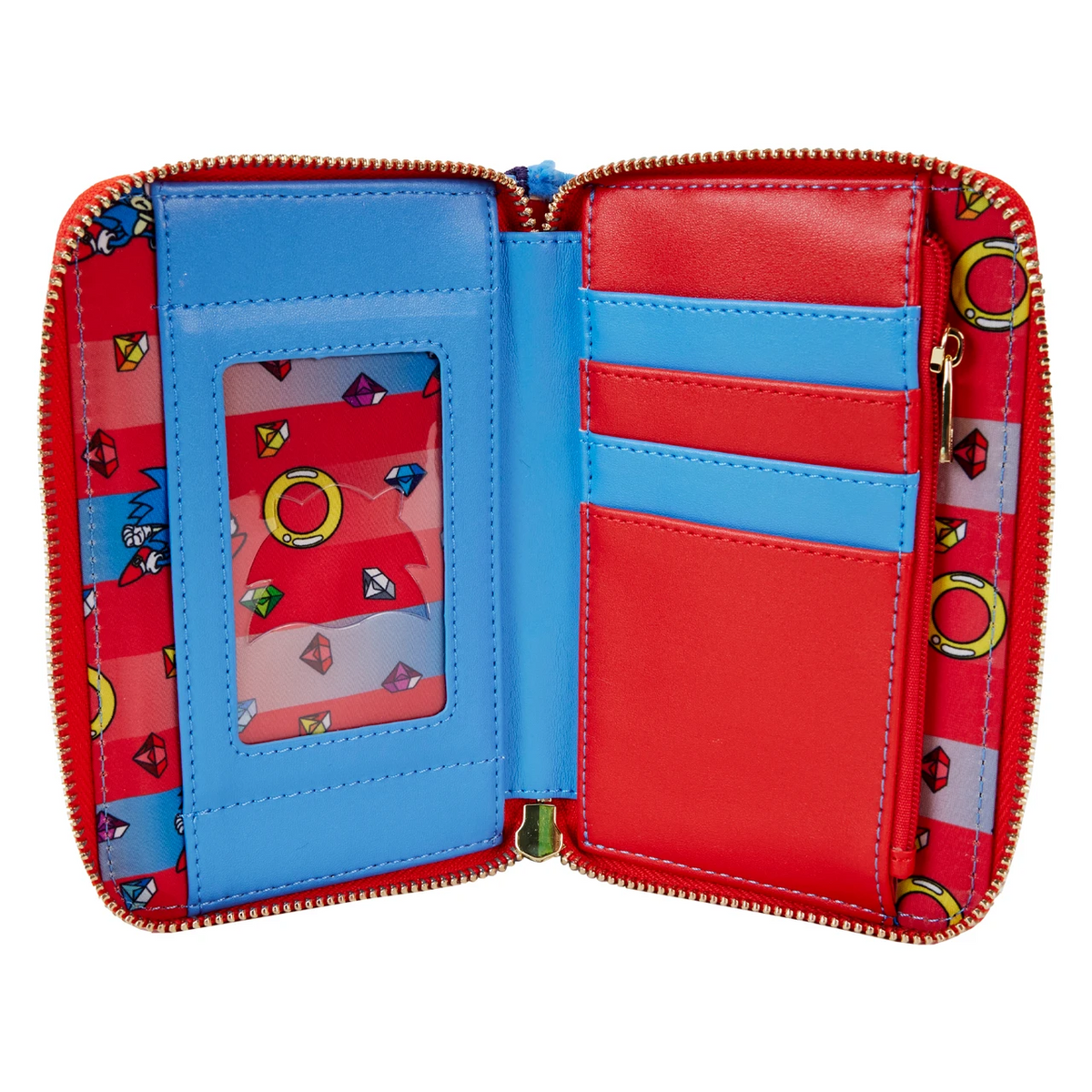 Loungefly Sega Sonic the Hedgehog Classic Cosplay Zip-Around Wallet
