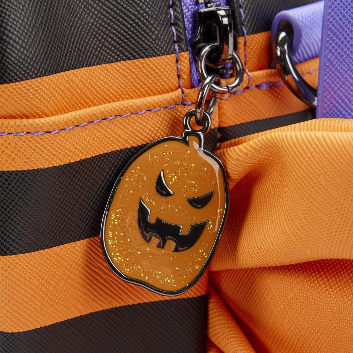 Loungefly Disney Lilo and Stitch Striped Halloween Candy Wrapper Crossbody Bag Purse-zoom-2