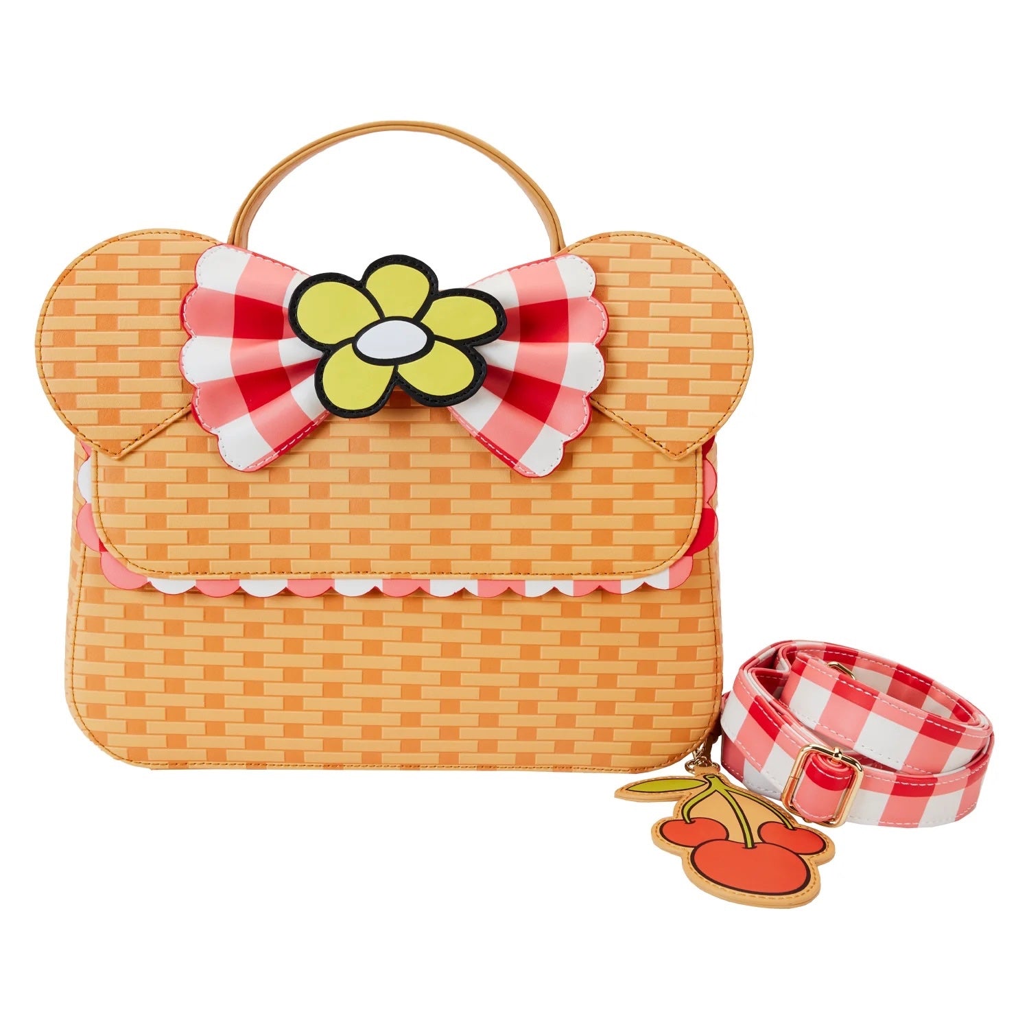 Loungefly Minnie Mouse Picnic Basket Crossbody Bag