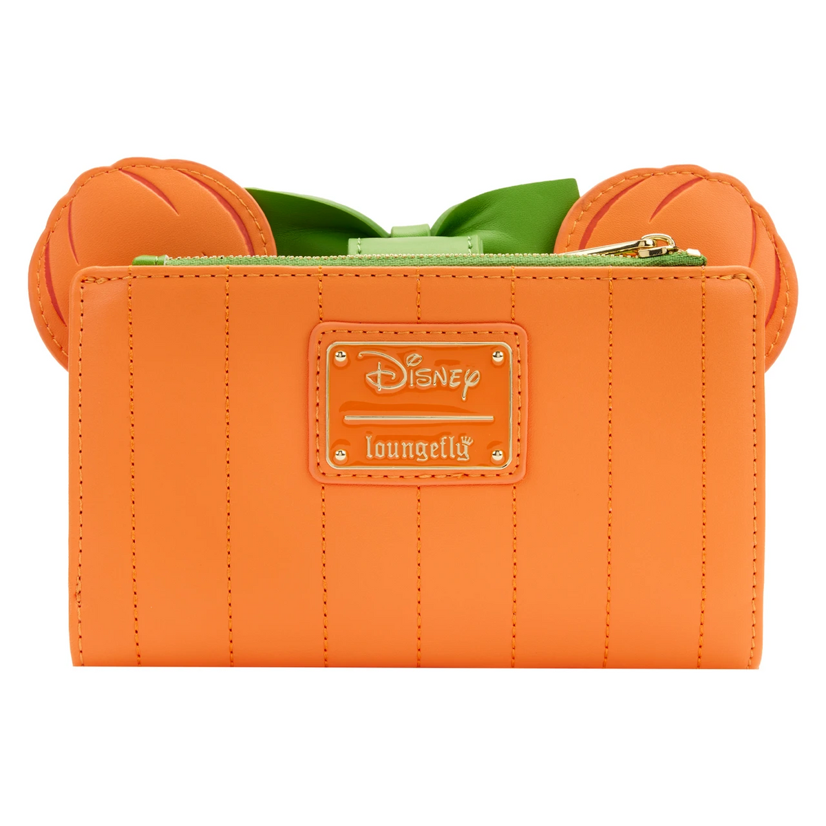 Loungefly Disney Glow Face Pumpkin Minnie Flap Wallet