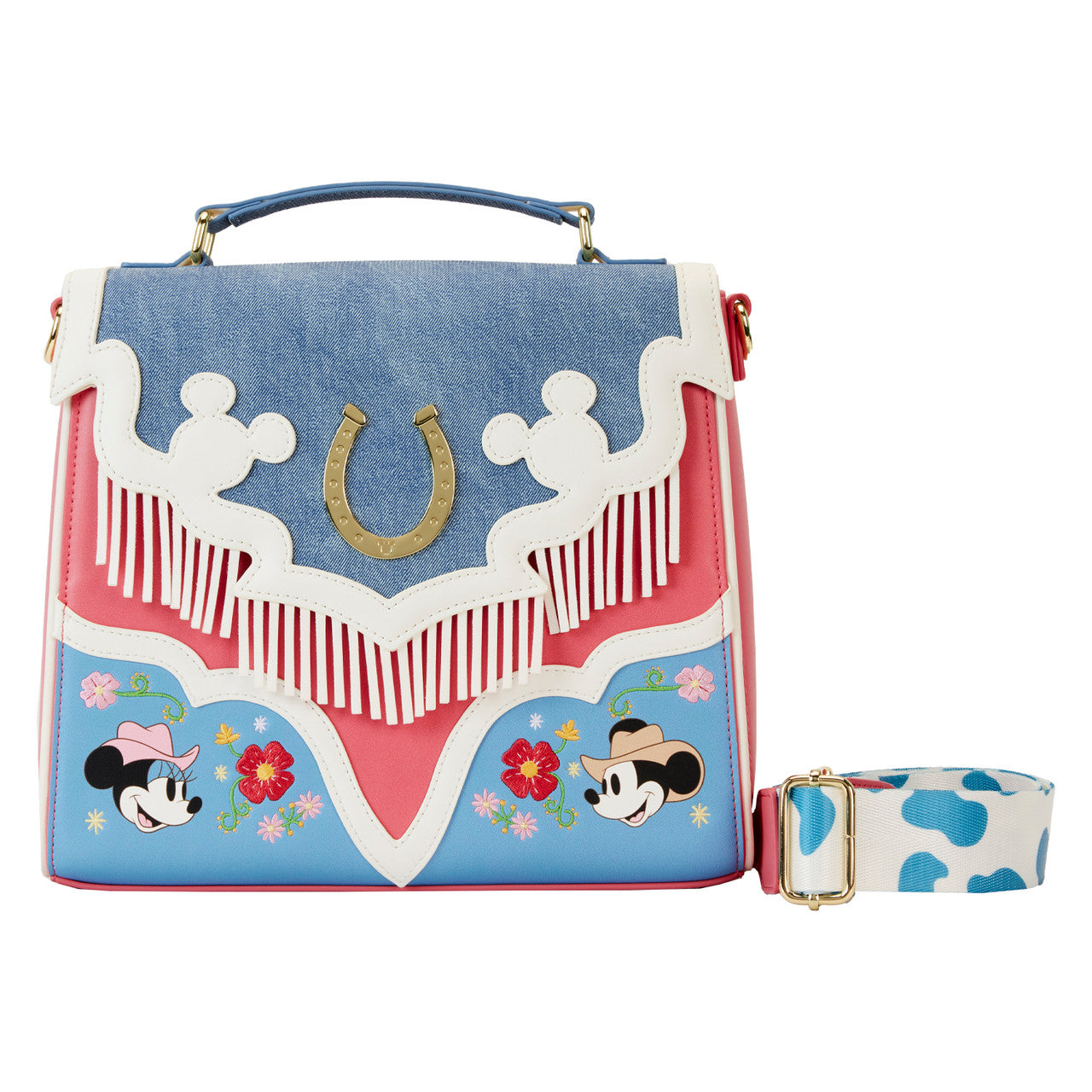 Loungefly Western Mickey and Minnie Crossbody Bag-zoom-1