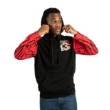Friday the 13th Double-Sided Adult Red and Black Hoodie-1