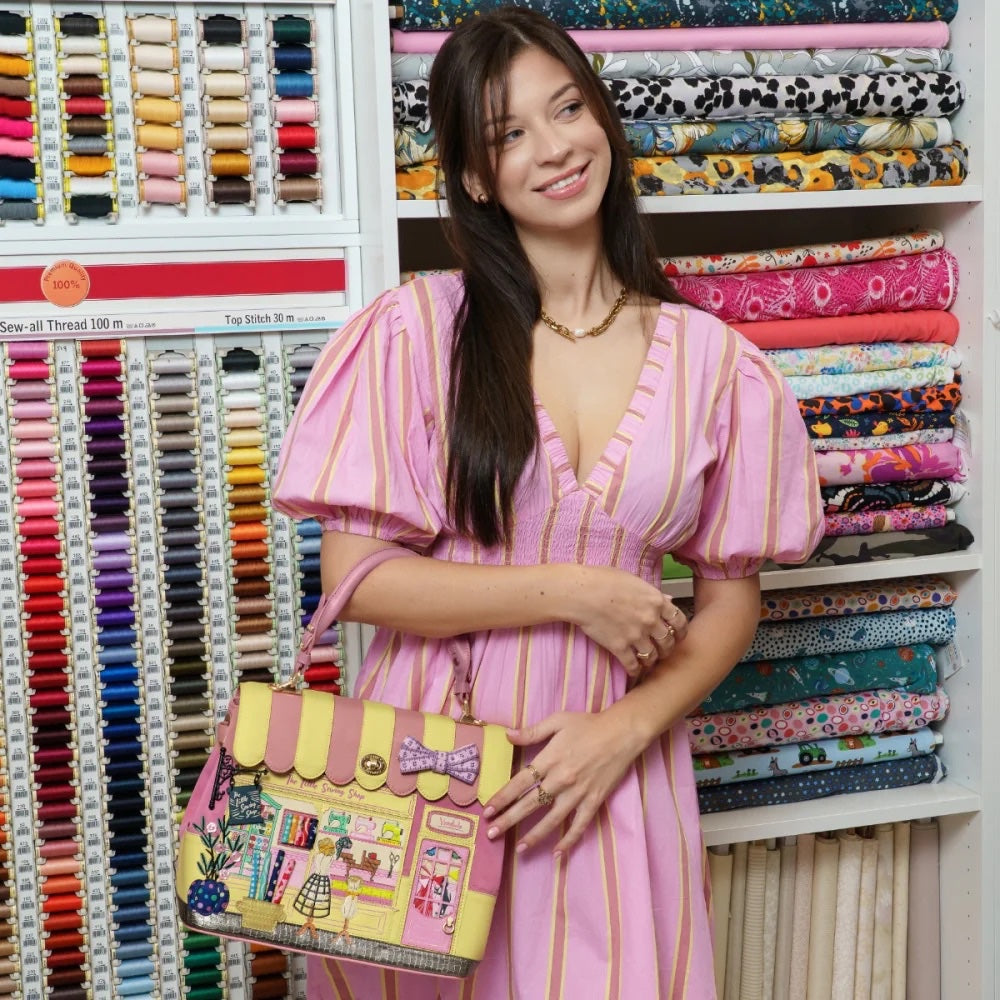 Vendula London Sewing Shop - Raspberry Edition Grace Bag-zoom-11