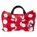 Loungefly Minnie Rocks The Dots Figural Bow Crossbody Purse