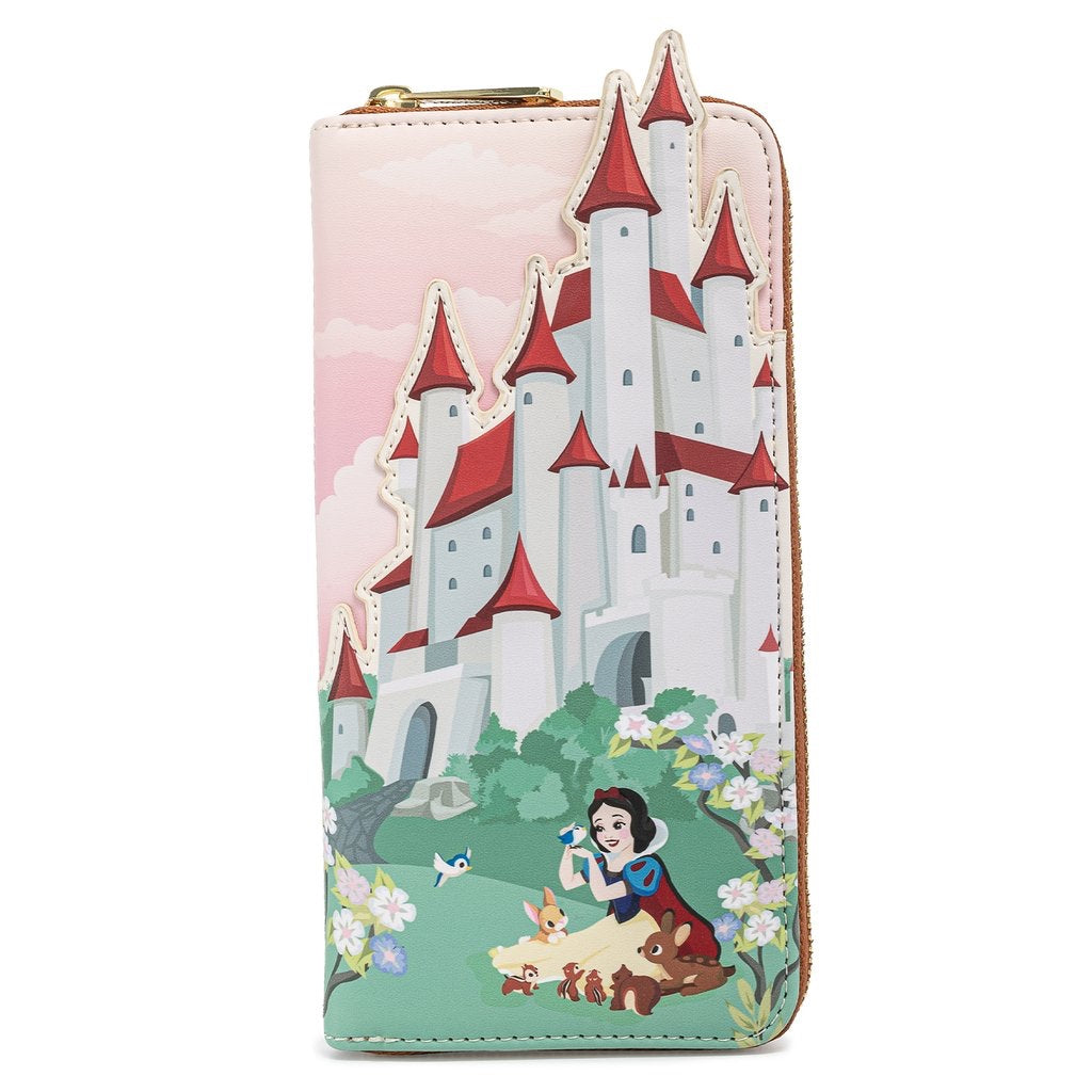 Loungefly Disney Snow White Castle Scene Zip Around Wallet-1