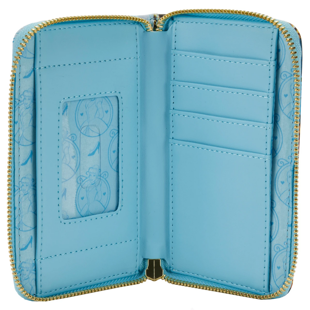 Loungefly Disney Cinderella Princess Scene Zip-Around Wallet