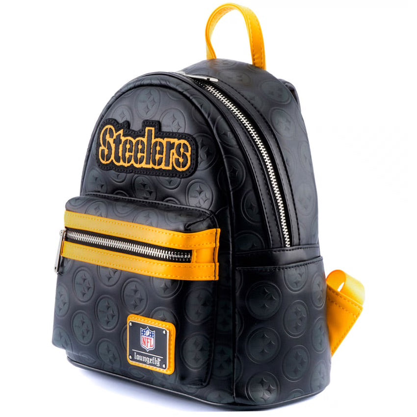 Loungefly NFL Pittsburgh Steelers Logo Mini Backpack-5