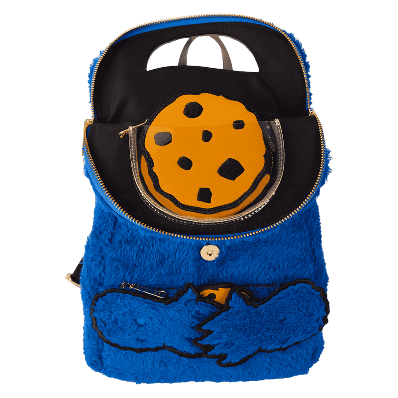 Loungefly Sesame Street Cookie Monster Plush Mini Backpack