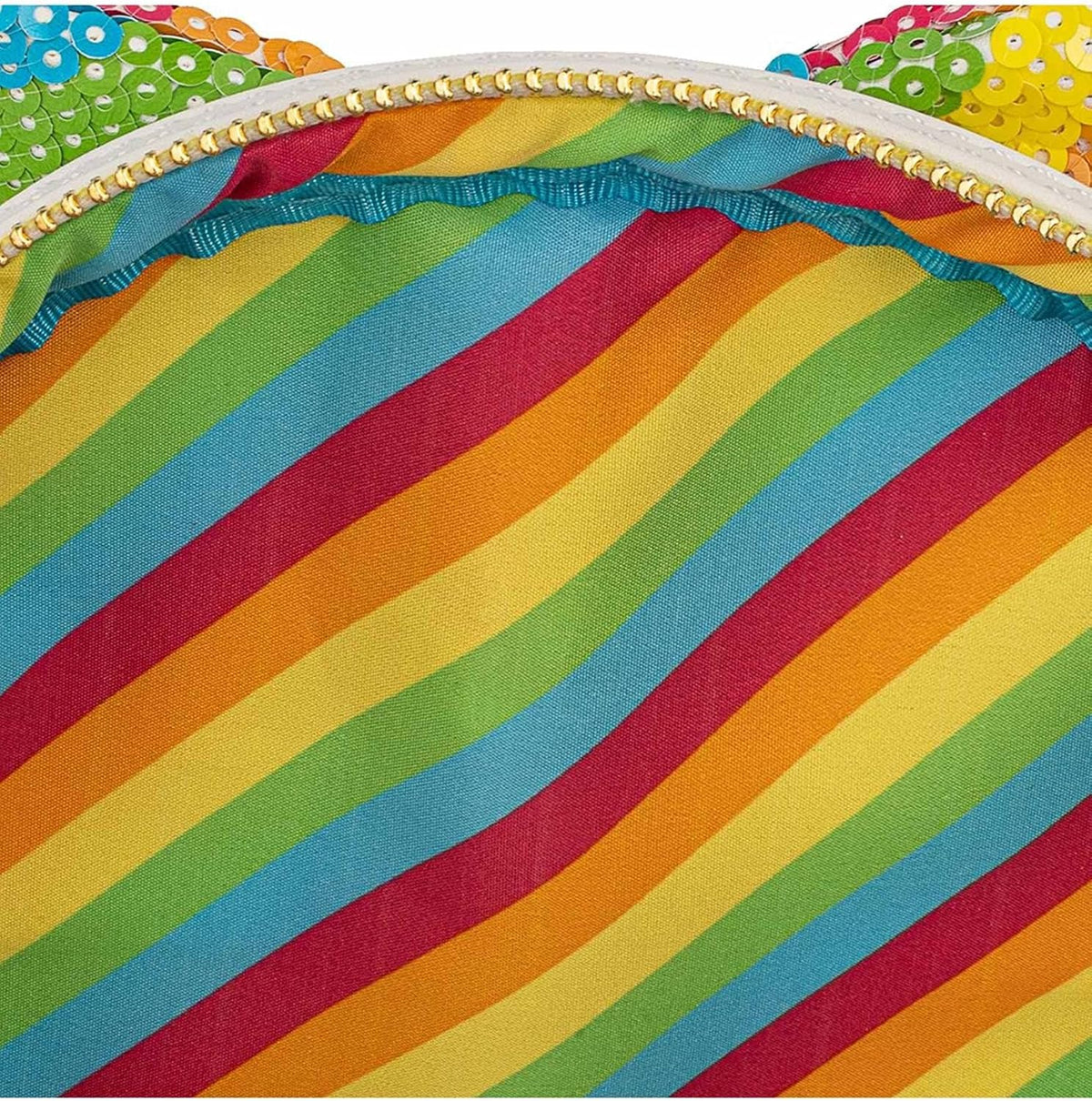Loungefly Minnie Mouse Rainbow Sequins Mini Backpack