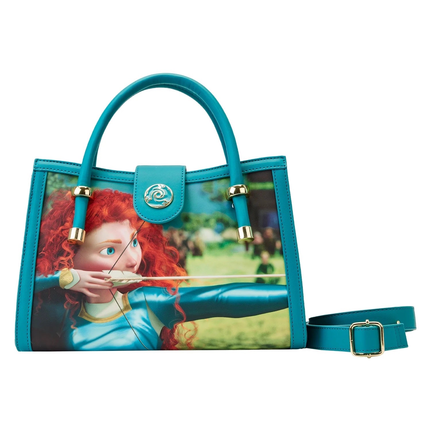 Loungefly Brave Merida Princess Film Scenes Crossbody Purse