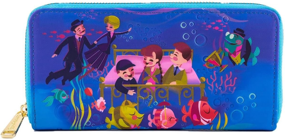 Loungefly Disney Bedknobs & Broomsticks Underwater Zip-Around Wallet-zoom-1