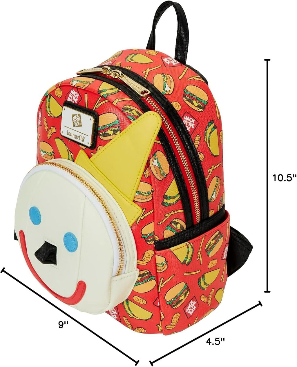 Loungefly Jack in the Box Antenna Ball Jack Mini Backpack