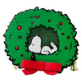 Loungefly Peanuts Snoopy Woodstock Light-Up Christmas Wreath Crossbody Purse Bag