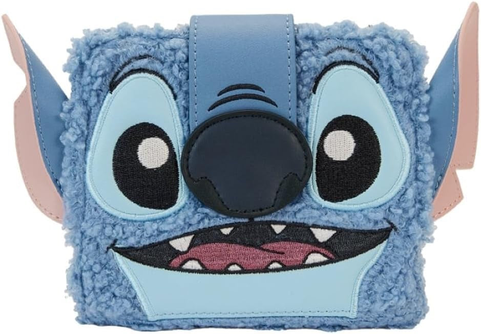 Loungefly Stitch Plush Sherpa Bifold Wallet-zoom-1