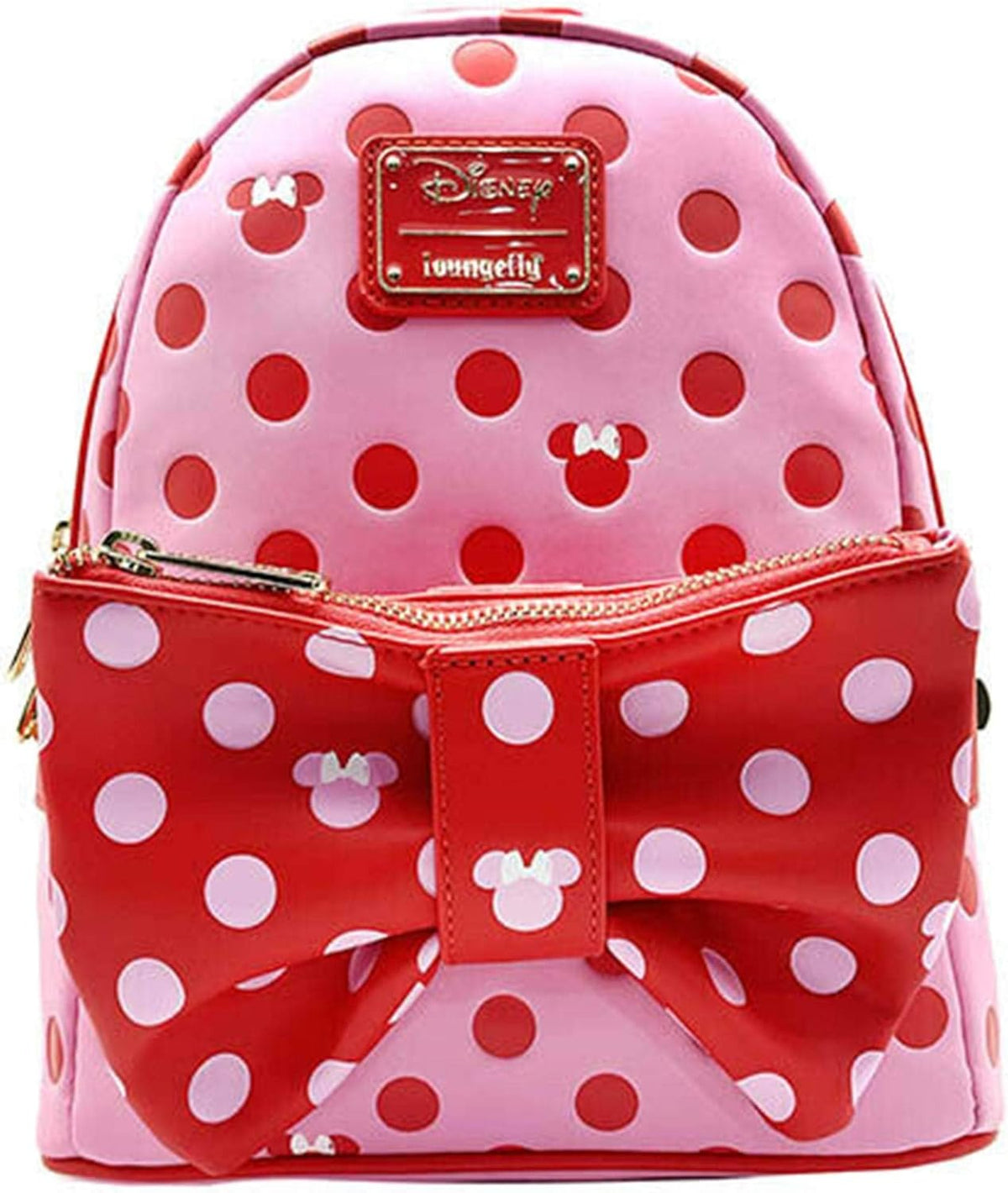 Loungefly Disney Minnie Mouse Pink Bow 2 in 1 Fanny Pack mini backpack-zoom-1