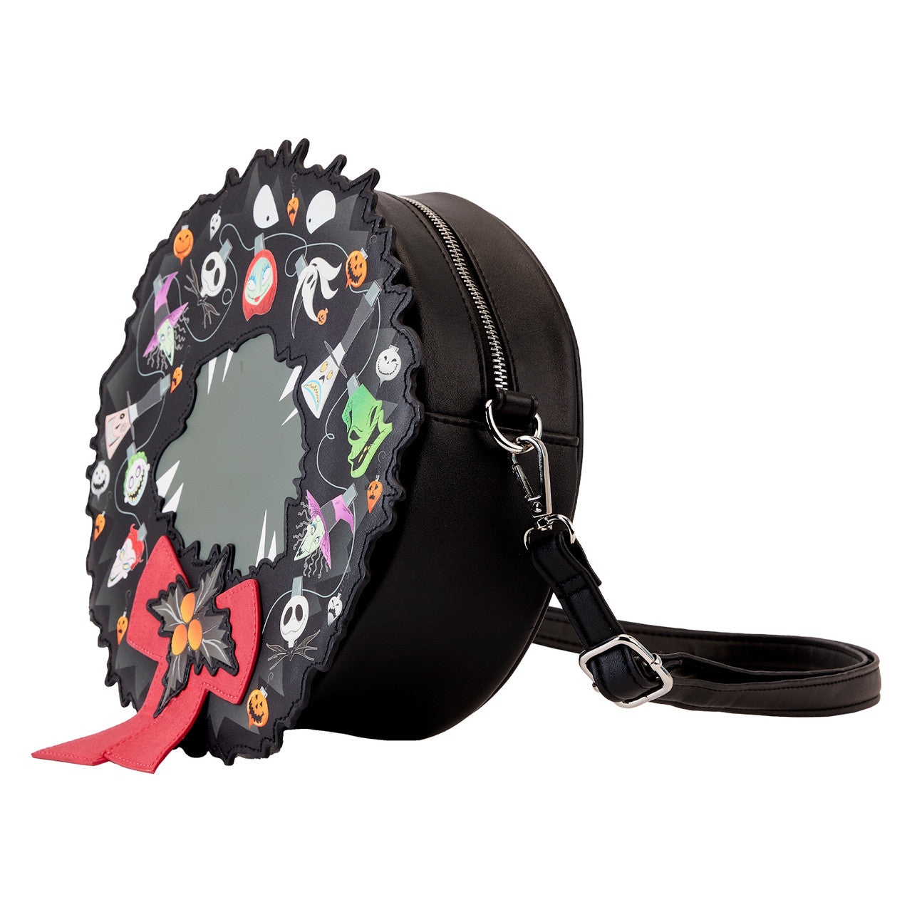Loungefly Nightmare Before Christmas Wreath String Lights Glow Crossbody Bag-5