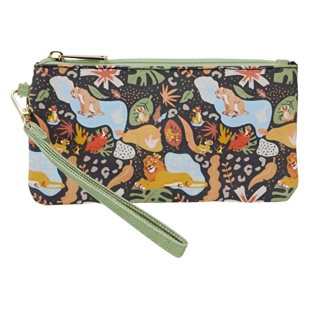 Loungefly Disney Lion King 30th Anniversary Allover Print Nylon Wristlet-zoom-1