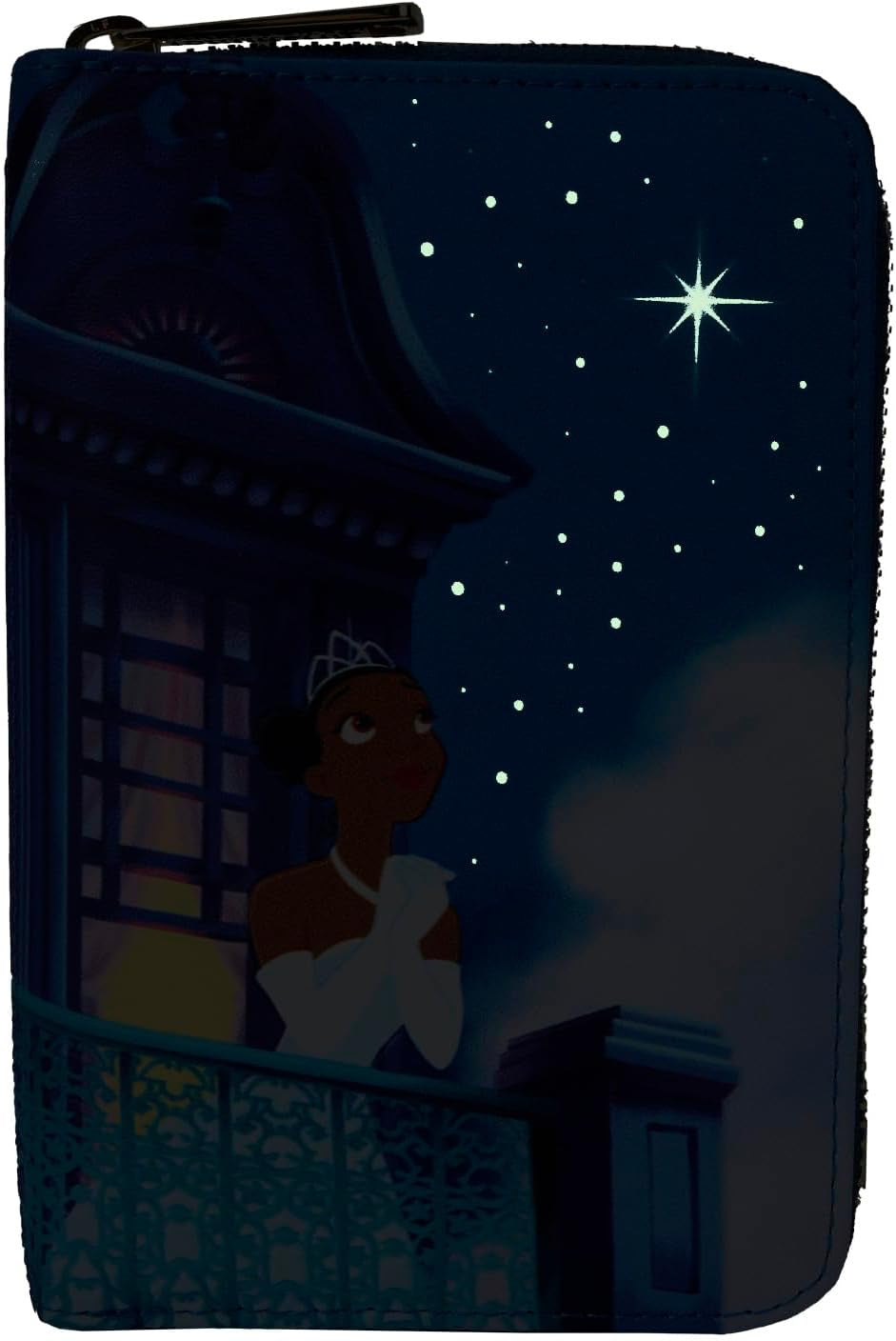 Loungefly Disney The Princess And The Frog 15th Anniversary Evening Star Glow Zip Around Wallet-zoom-5