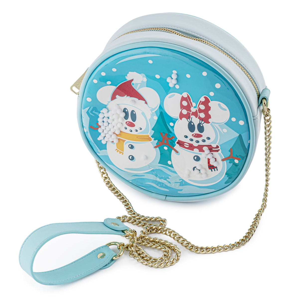 Loungefly Disney Mickey & Minnie Snow Globe Crossbody Bag-zoom-2