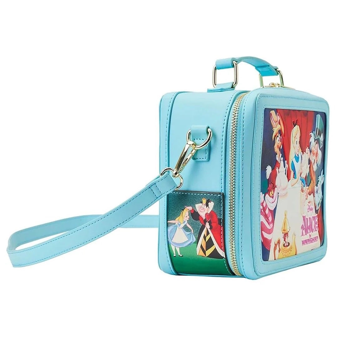 Loungefly Alice in Wonderland Classic Movie Lunch Box Crossbody Purse-zoom-5