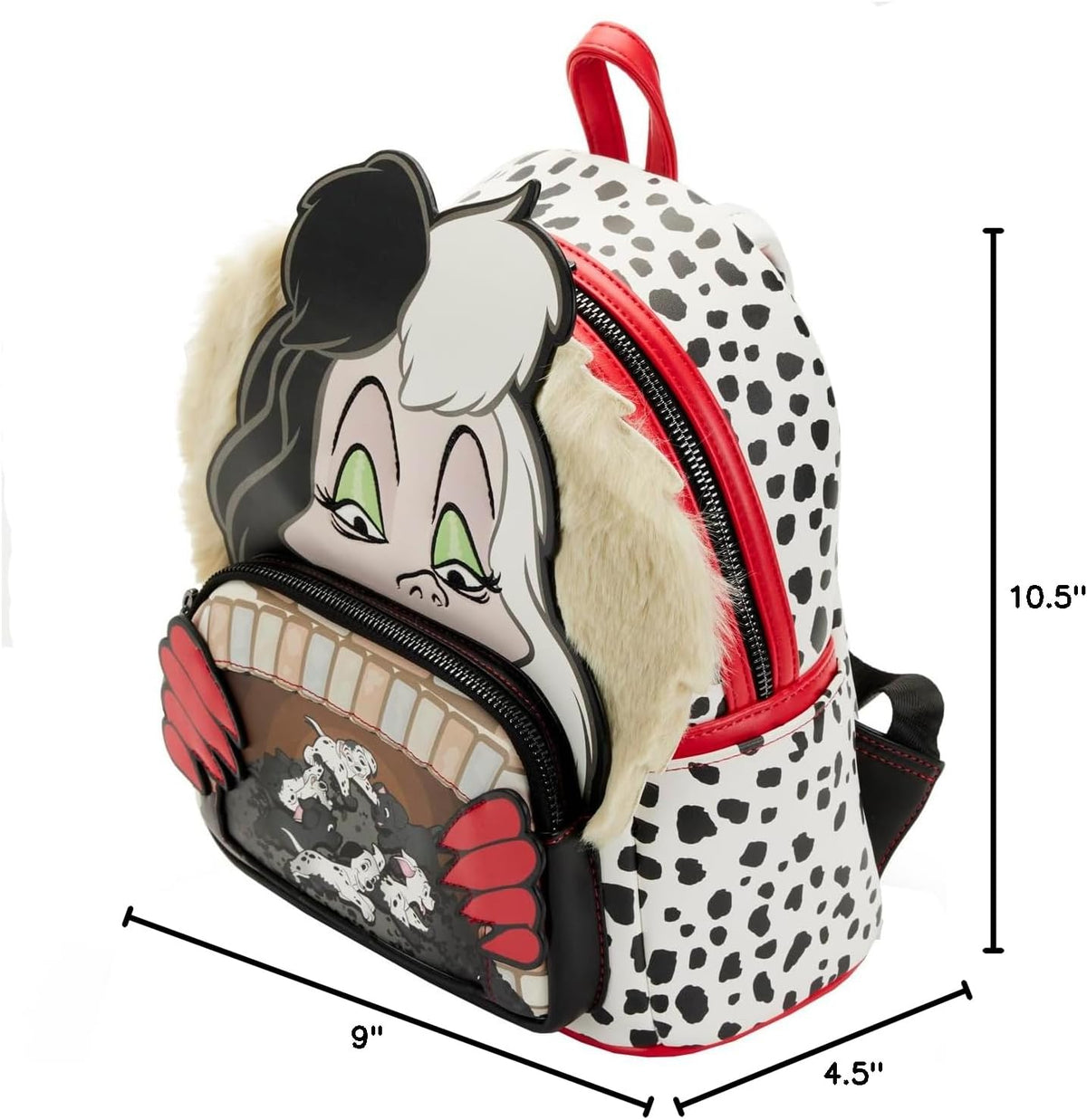 Loungefly Disney 101 Dalmatians Villains Scene Cruella Mini Backpack-7