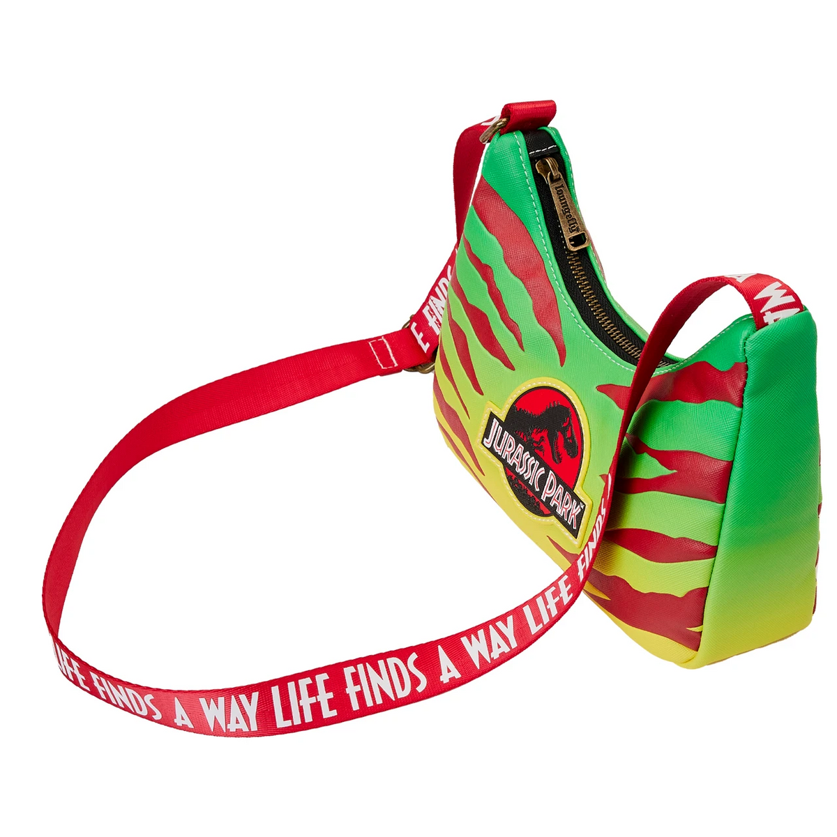 Loungefly Jurassic Park 30th Anniversary Life Finds a Way Crossbody Purse-6
