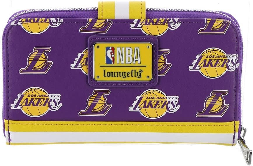 Loungefly NBA LA Lakers Logo Snap Wallet-3