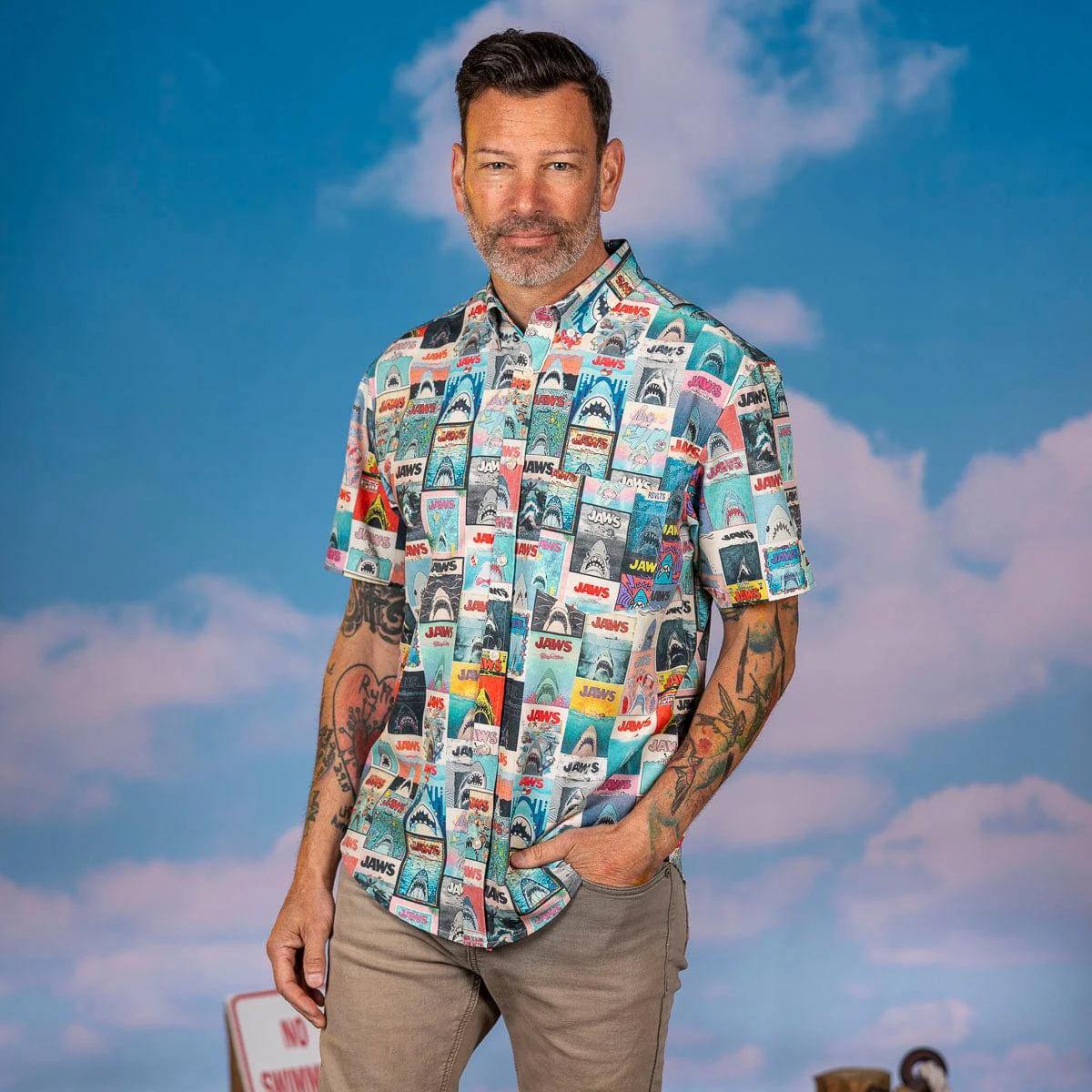 RSVLTS Jaws 50th Anniversary "Great White Gallery" – KUNUFLEX Short Sleeve Shirt