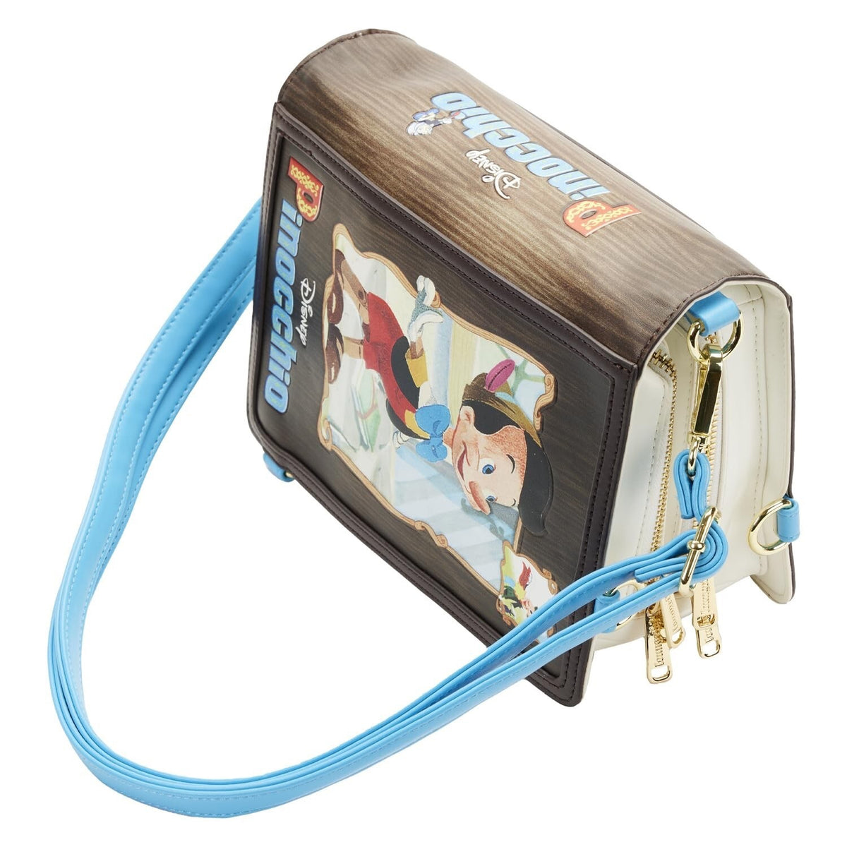 Loungefly Disney Classic Books Pinocchio Convertible Cross Body Bag