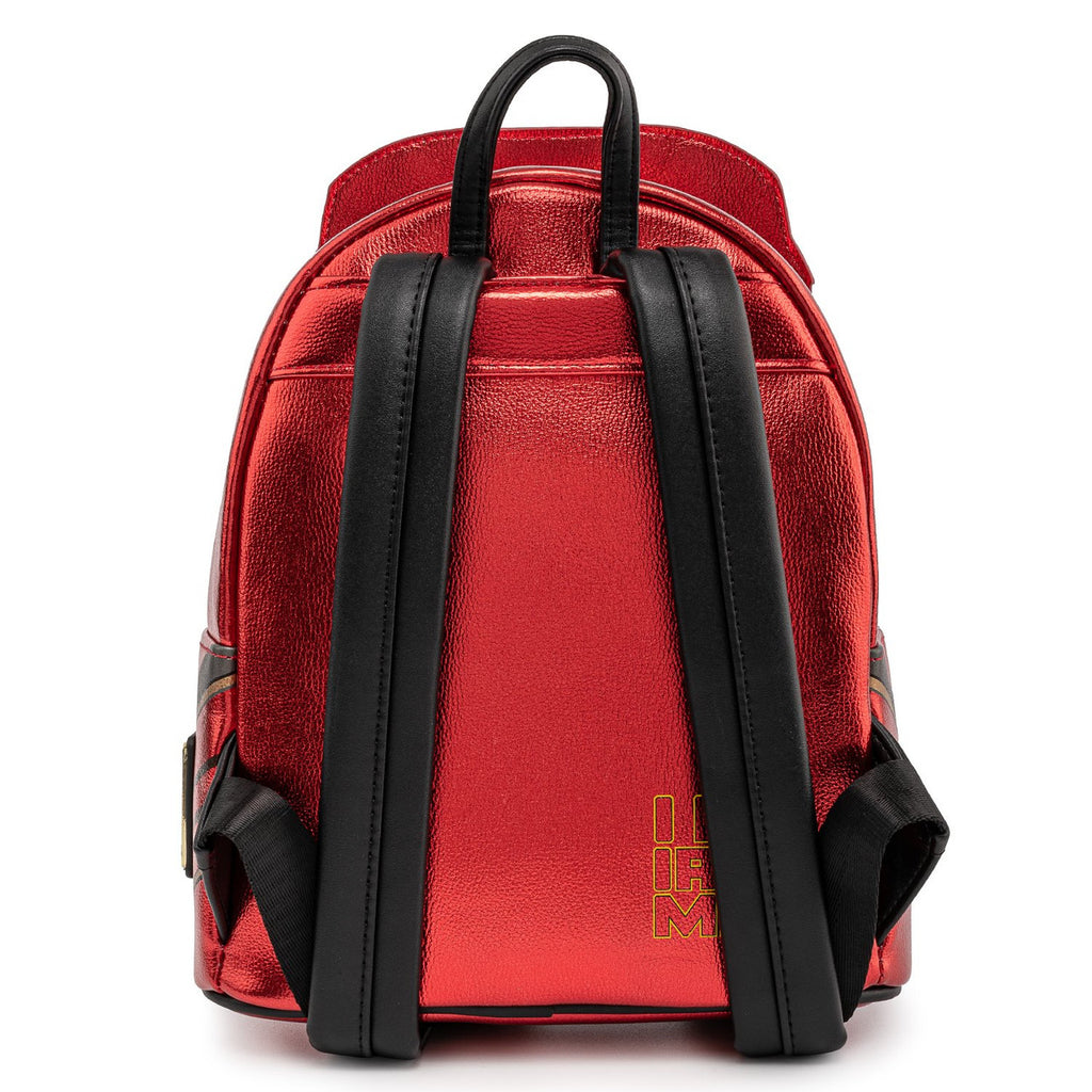 Loungefly Marvel Iron Man Light Up Metallic Leather Mini Backpack