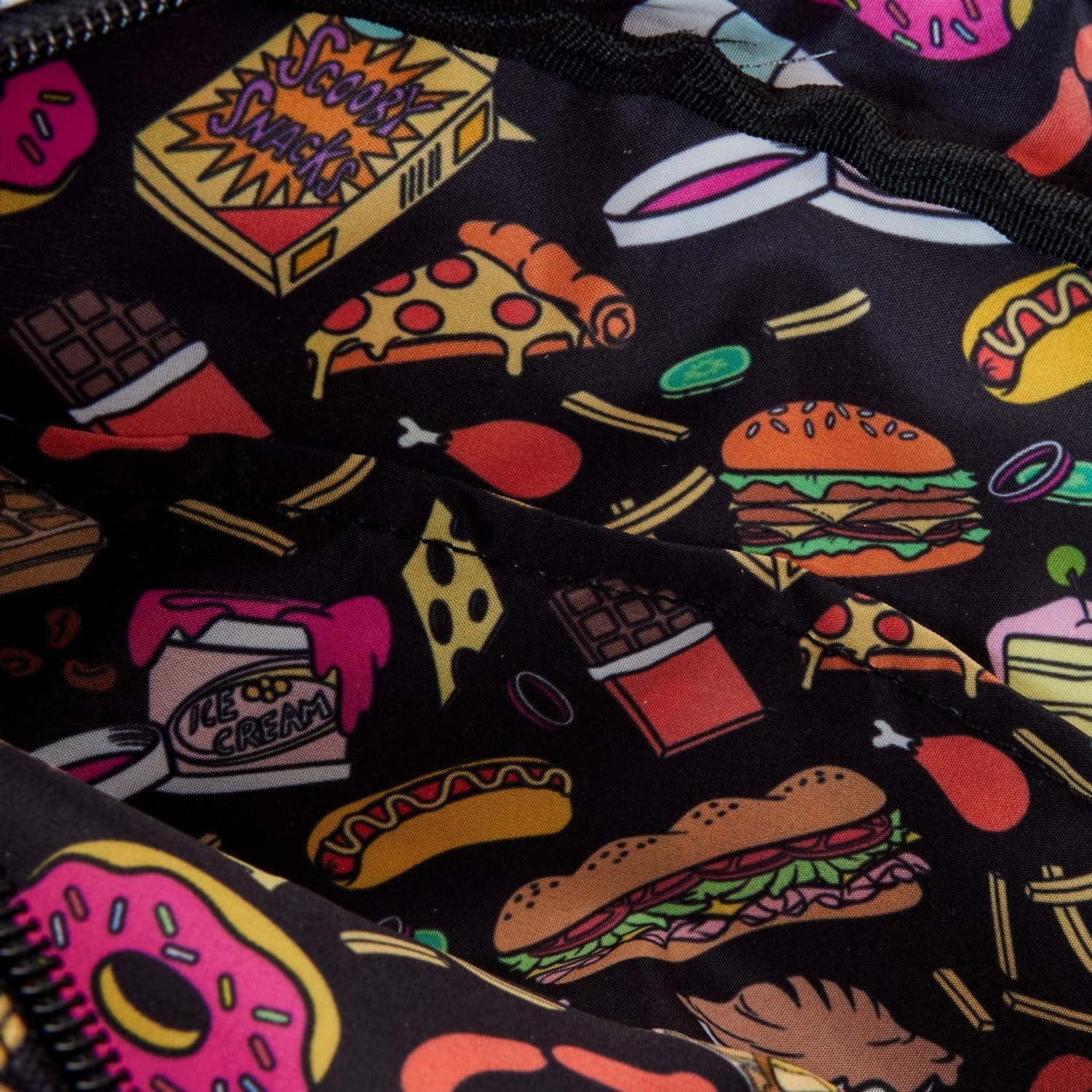 Loungefly Warner Brothers Scooby-Doo Munchies Allover Print Nylon Waist Bag-5