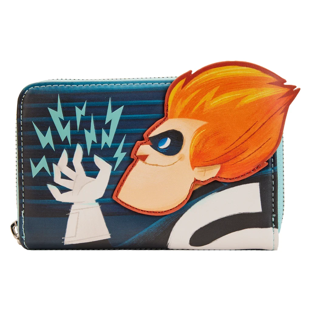 Loungefly The Incredibles Syndrome Pixar Moments Glow-in-The-Dark Zip-Around Wallet-1