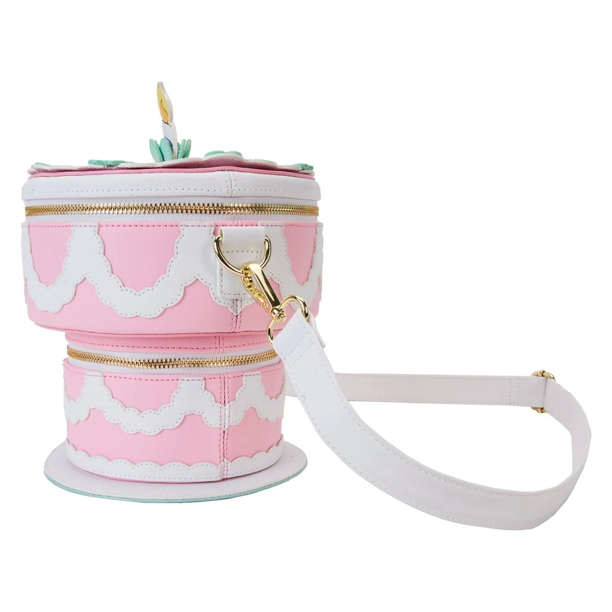 Loungefly Alice in Wonderland Unbirthday Cake Figural Glow Crossbody Bag-zoom-3
