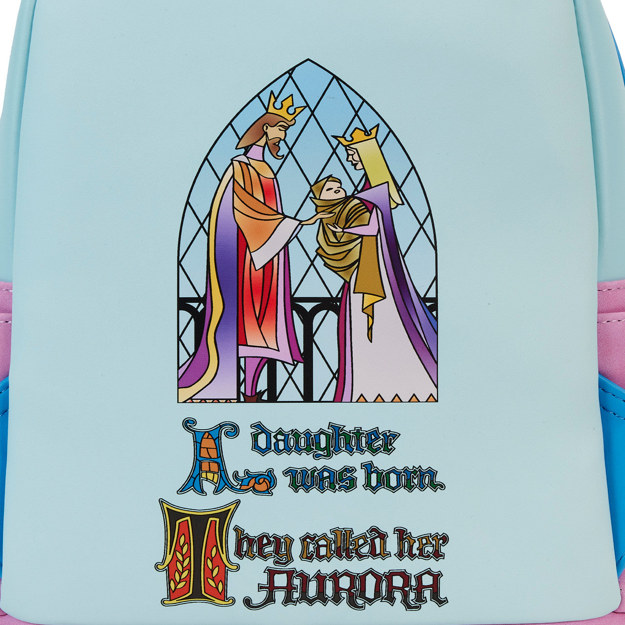 Loungefly Sleeping Beauty Castle Three Good Fairies Stained Glass Mini Backpack