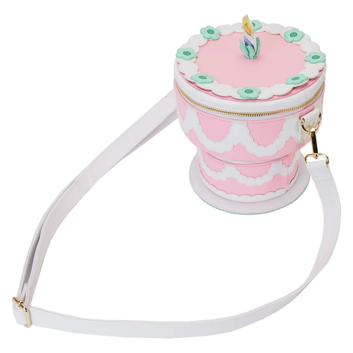 Loungefly Alice in Wonderland Unbirthday Cake Figural Glow Crossbody Bag-5